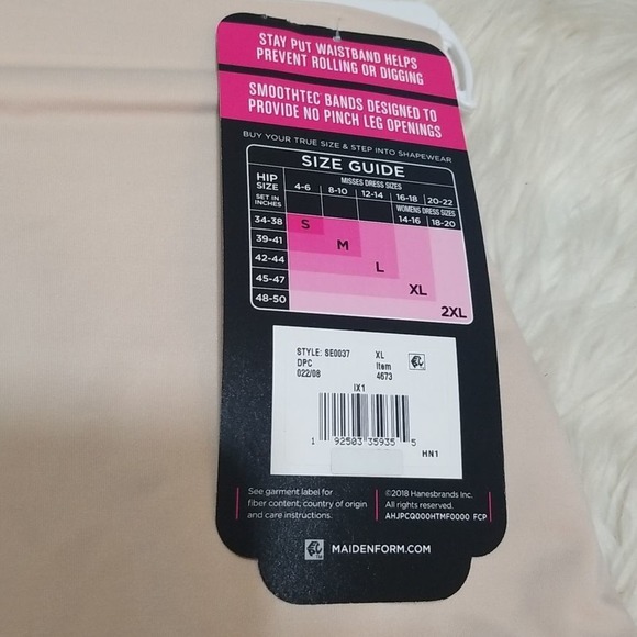 NWT Maidenform High Waist Brief Cool Comfort Light Control SE0037 - Picture 6 of 8